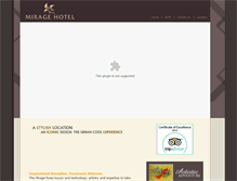 Tablet Screenshot of miragehotel.in
